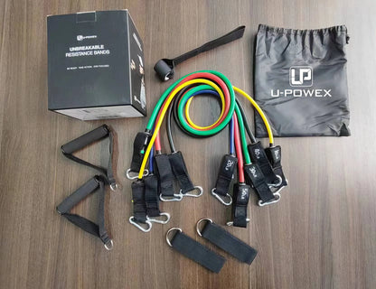 Tube Fitness Resistance Bands Set 11pcs